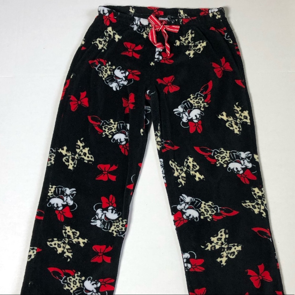Black Disney Minnie Mouse Pajama Pants Medium